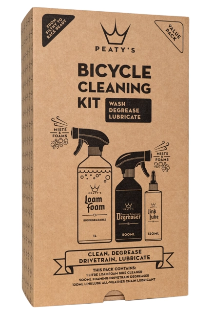 Peaty's Bicycle Cleaning Kit Wash/Degrease/Dry Lube 