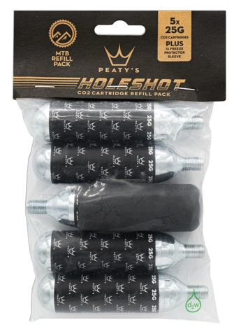 Peaty's Holeshot CO2 Patroner 5-Pk MTB (25g)