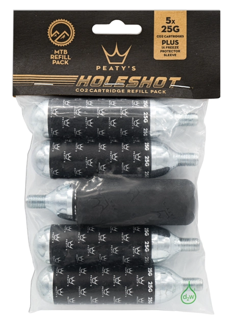 Peaty's Holeshot CO2 Patroner 5-Pk MTB (25g) 