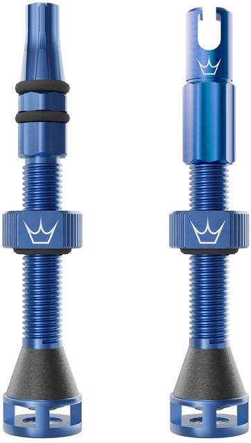 Peaty's Holeshot Fast Flow Valves 42mm Navy - 1 pair 