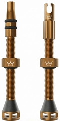 Peaty's Holeshot Fast Flow Valves 60mm Bourbon - 1 pair