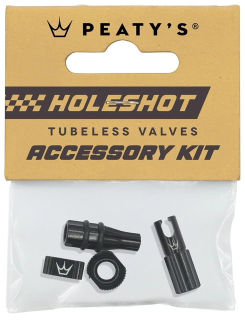 Peaty's Holeshot Fast Flow Valve Acc.Kit Black 