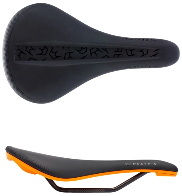 Peaty's Monarch Saddle 4130 Rail Mango Orange 