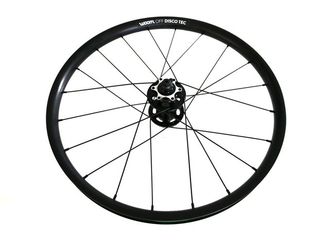 Hjul 20" foran disc Woom OFF 100x15mm, 6-bolt 