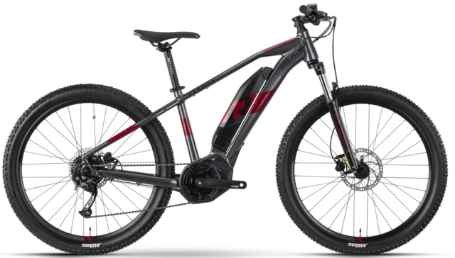 Raymon HardRay E 3.0 M 27,5", anthrazit/d.red, PW-TE 500Wh 