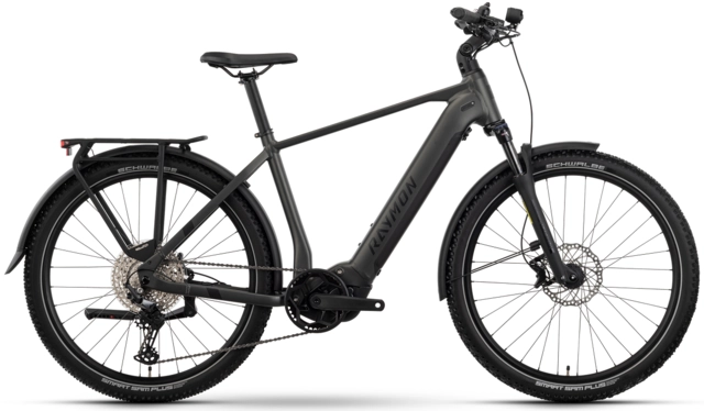Raymon Tourray Pro 800 herre M 27.5",kalmatarey/blk/terra, PW-S2, 800Wh 