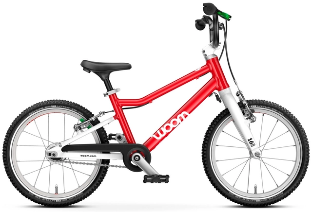 Woom Go 3 Automagic 16" Woom Red 6,1kg, 4-6 år, 105-120cm 