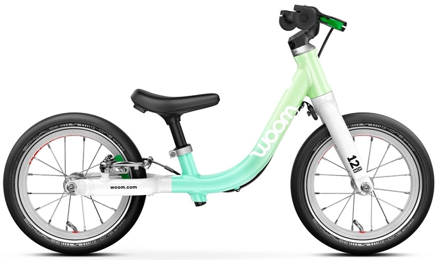Woom Go 1 12" Spearmint Crush Ltd Edt 3,2kg, 1,5-3,5 år, 82-100cm 