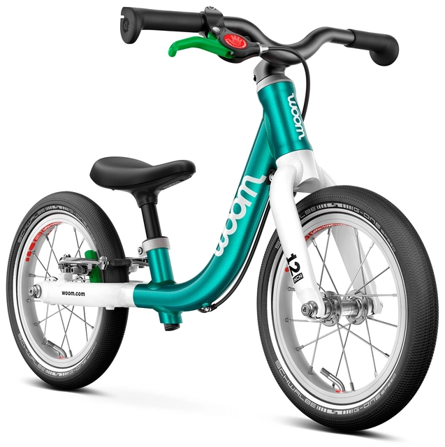 Woom Go 1 12" Metallic Petrol 3,2kg, 1,5-3,5 år, 82-100cm 