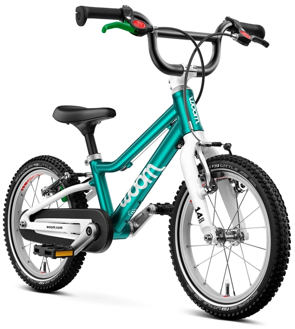 Woom Go 2 14" Metallic Petrol 5,3kg, 3-4,5 år, 95-110cm 