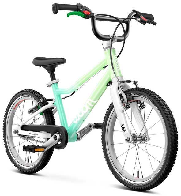 Woom Go 3 Automagic 16" Spearmint Crush 6,1kg, 4-6 år, 105-120cm, Ltd Edt 