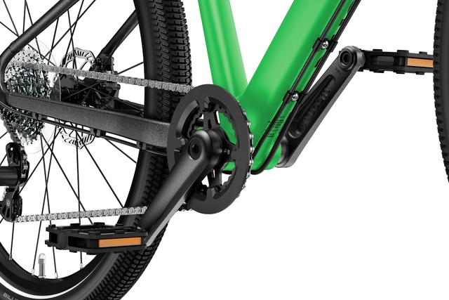 Woom Explore 6 26" Jungle Green 9,5kg, 10-14 år, 140-165cm 