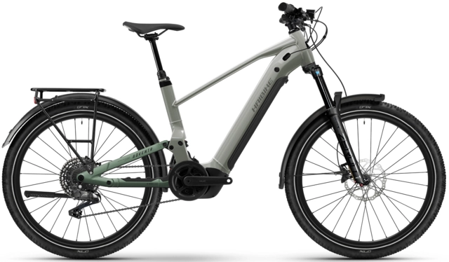 Haibike Adventr 4 L 27,5",Grey/Bamboo Green, BCXP, 600Wh 