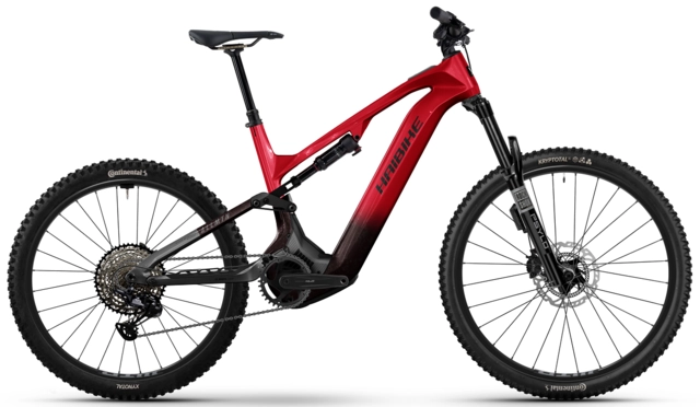 Haibike AllMtn CF 9.5 ABS S 29"/27.5", Red/Black/Plat., BCXK, 800Wh 