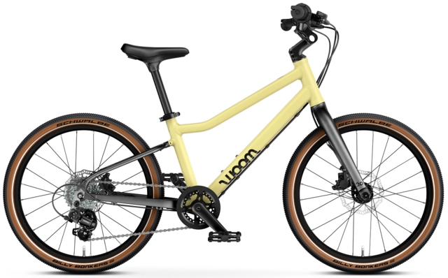 Woom Explore 4 20" Mellow Yellow, LTD 8kg, 6-8 år, 115-130cm 
