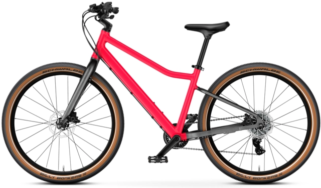 Woom Explore 5 24" Neon Pink, LTD EDT 9kg, 7-11 år, 125-145cm 