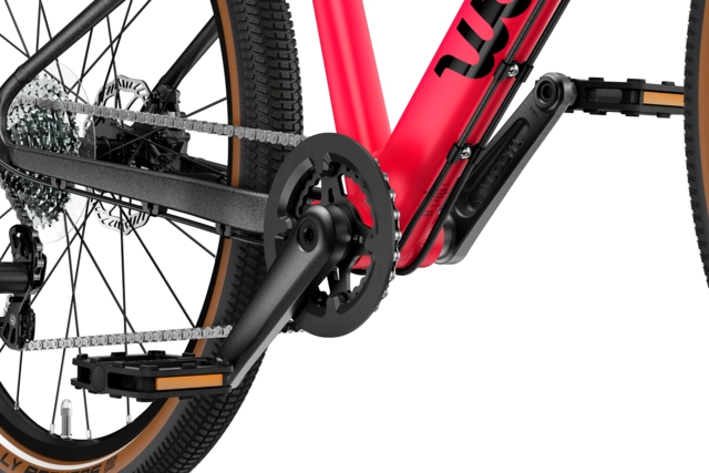 Woom Explore 6 26" Neon Pink, LTD EDT 9,3kg, 10-14 år, 140-165cm 