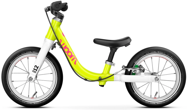 Woom Go 1 12" Neon Lime, LTD EDT 3,2kg, 1,5-3,5 år, 82-100cm 