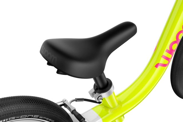 Woom Go 1 12" Neon Lime, LTD EDT 3,2kg, 1,5-3,5 år, 82-100cm 
