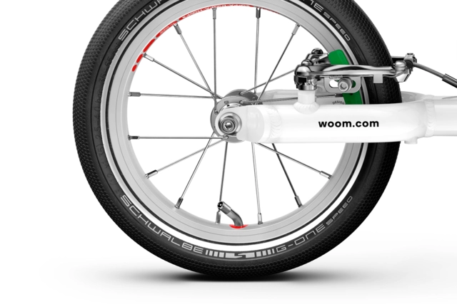 Woom Go 1 12" Neon Lime, LTD EDT 3,2kg, 1,5-3,5 år, 82-100cm 