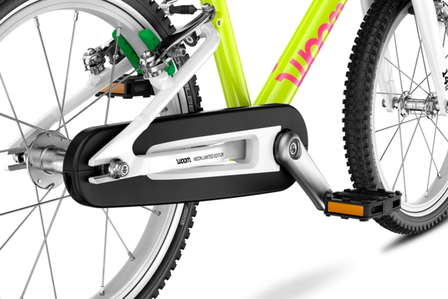 Woom Go 2 14" Neon Lime, LTD EDT 5,3kg, 3-4,5 år, 95-110cm 