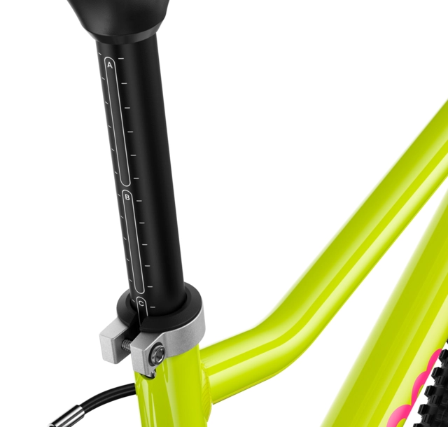 Woom Go 2 14" Neon Lime, LTD EDT 5,3kg, 3-4,5 år, 95-110cm 