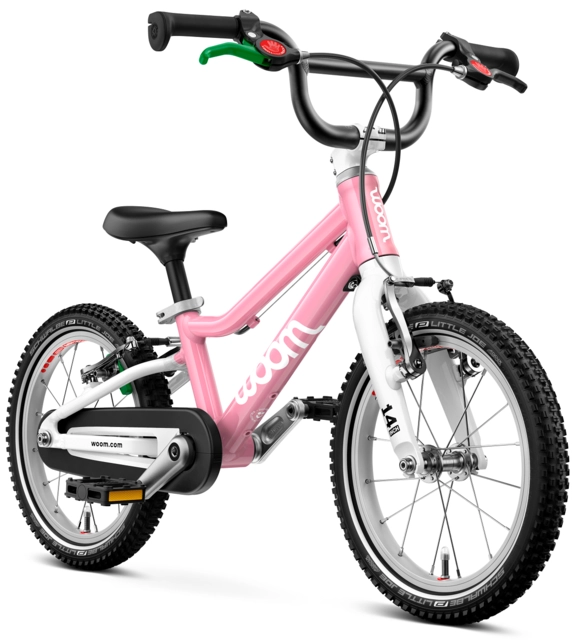 Woom Go 2 14" Powder Pink 5,3kg, 3-4,5 år, 95-110cm 