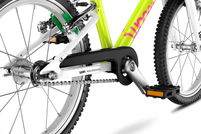 Woom Go 3 16" Neon Lime, LTD EDT 5,7kg, 4-6 år, 105-120cm 