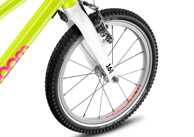 Woom Go 3 16" Neon Lime, LTD EDT 5,7kg, 4-6 år, 105-120cm 