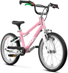 Woom Go 3 Automagic 16" Powder Pink 6,1kg, 4-6 år, 105-120cm