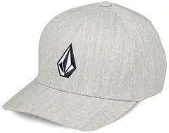 Volcom Full Stone Hthr Flexfit Hat Grey Vintage - S/M