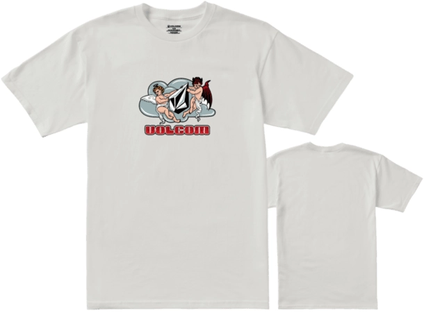 Volcom Cherubs SS Tee Off White - M 
