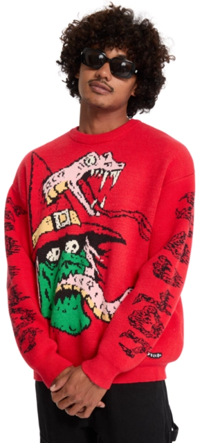 Volcom JJ Villard Sweater Lifeguard Red - L 