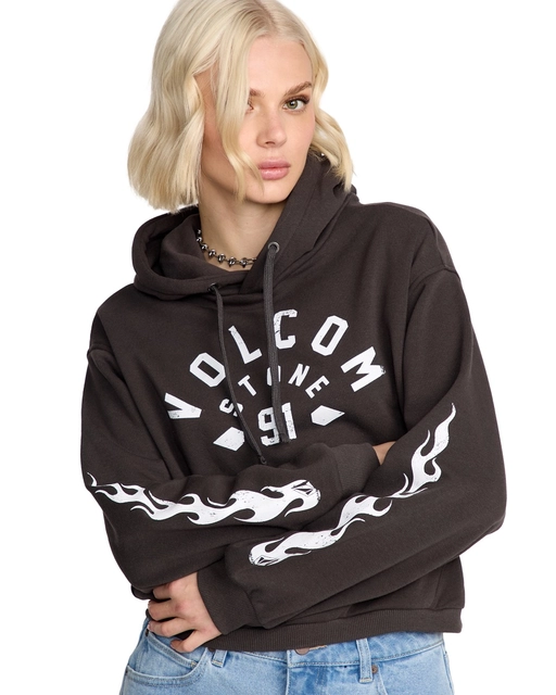 Volcom 1991 Mini Hoodie Vintage Black - L 