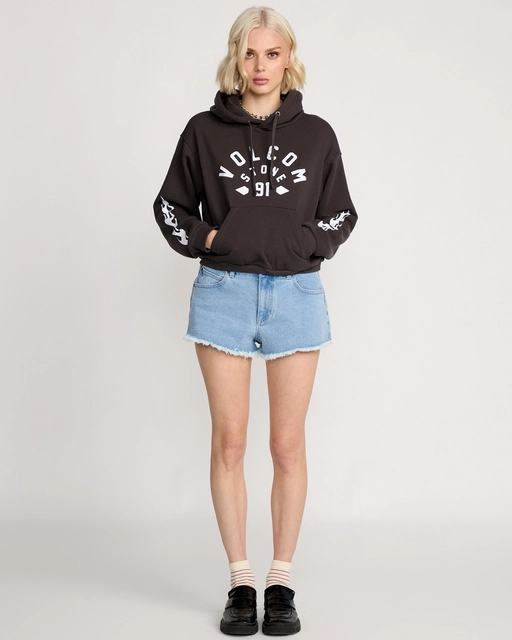 Volcom 1991 Mini Hoodie Vintage Black - L 