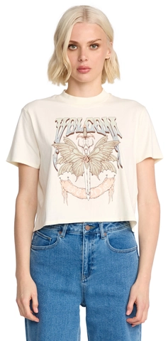 Volcom Dial Crop Tee Bone