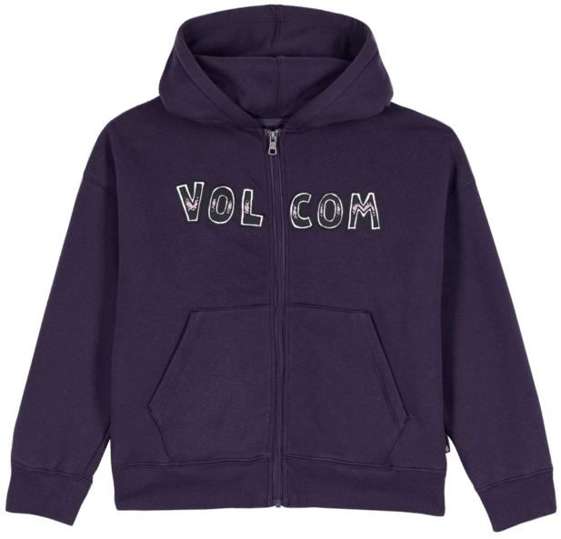 Volcom Watanite Zip Dark Purple - L/12år 