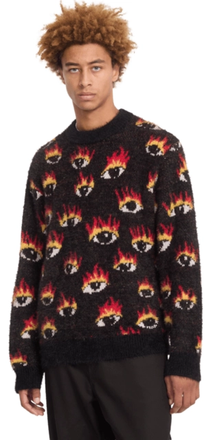 Volcom FA Ozzy Sweater Eyes Black - L 