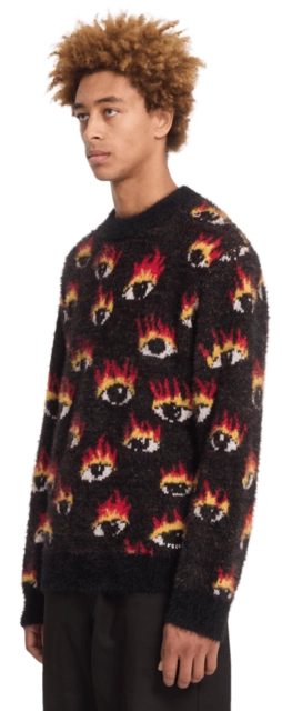 Volcom FA Ozzy Sweater Eyes Black - L 