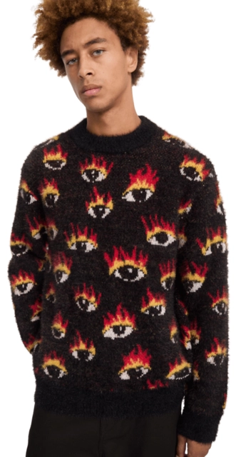 Volcom FA Ozzy Sweater Eyes Black - L 