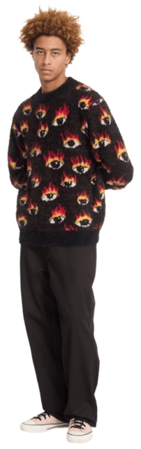 Volcom FA Ozzy Sweater Eyes Black - L 
