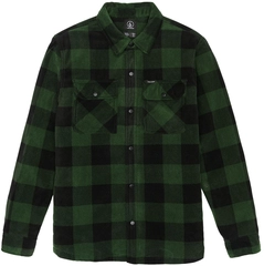 Volcom Bowered Fleece LS Dark Pine - S