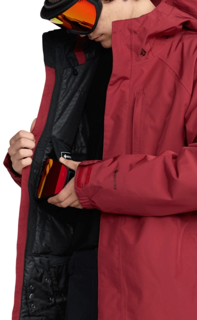 Volcom Dua Gore-Tex Jacket Burnt Red - S 