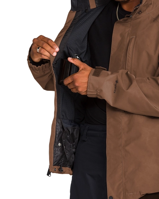 Volcom Dua Ins Gore-Tex Jacket Desert Taupe - L 
