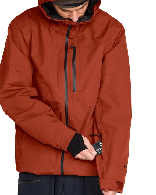 Volcom L Gore-Tex Jacket Burnt Orange - L 