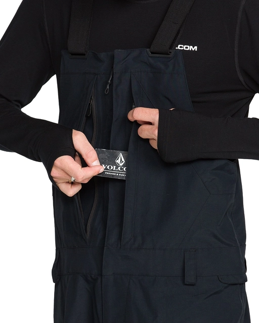 Volcom Rain Gore Bib Overall Black - L 