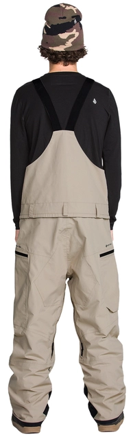 Volcom Rain Gore Bib Overall Khaki - L 