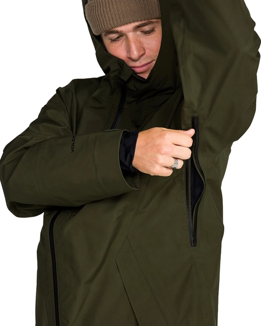 Volcom Tester 3L Gore-Tex Jacket Dark Green - L 
