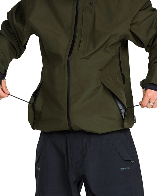 Volcom Tester 3L Gore-Tex Jacket Dark Green - L 