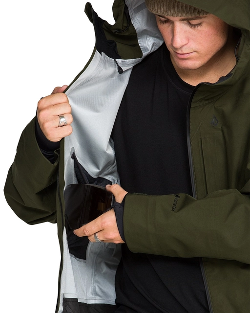 Volcom Tester 3L Gore-Tex Jacket Dark Green - L 